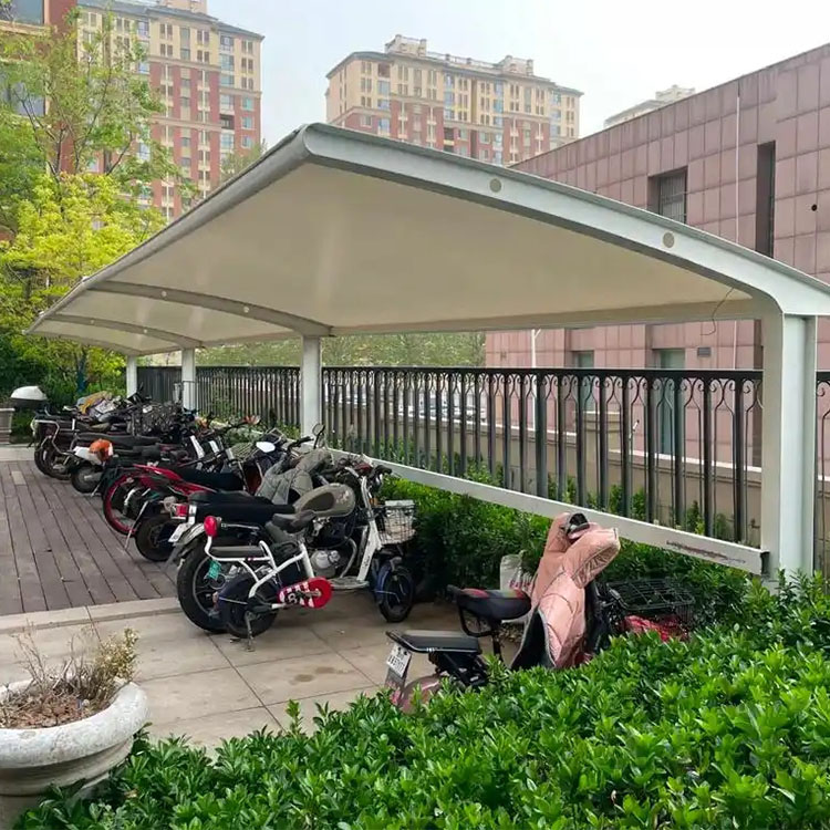 仁布县膜结构电动车棚